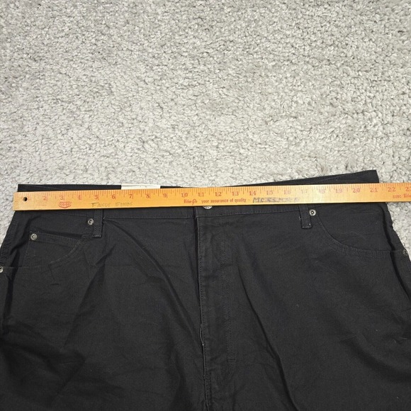 Dickies Pants Mens 42x32 Black‎ Duck Carpenter Relaxed Fit Flex Outdoors Work - Picture 8 of 12